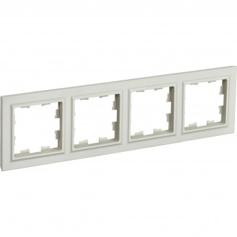 Рамка 4 поста IEK BRITE РУ-4-БрКр бежевый