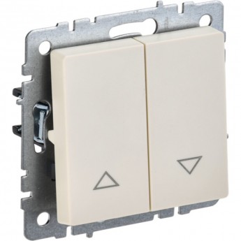 Выключатель жалюзи 10А IEK BRITE ВС10-1-5-БрКр бежевый - BR-V15-0-10-K10 Выключатель жалюзи 10А IEK BRITE ВС10-1-5-БрКр бежевый - BR-V15-0-10-K10